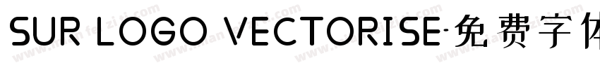 SUR LOGO VECTORISE字体转换